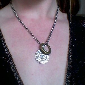 Vintage Coin Charm Necklace